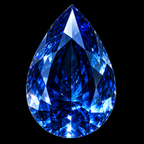 QINEANLA™ Ocean Tear — Pear-Cut Sapphire Pendant