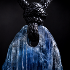 QINEANLA™ Deep Current — Raw Kyanite Pendant