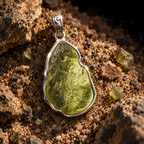 QINEANLA™ Desert Eye — Libyan Desert Glass Pendant