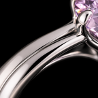 QINEANLA™ Rose Whisper — Cushion Cut Pink Ring