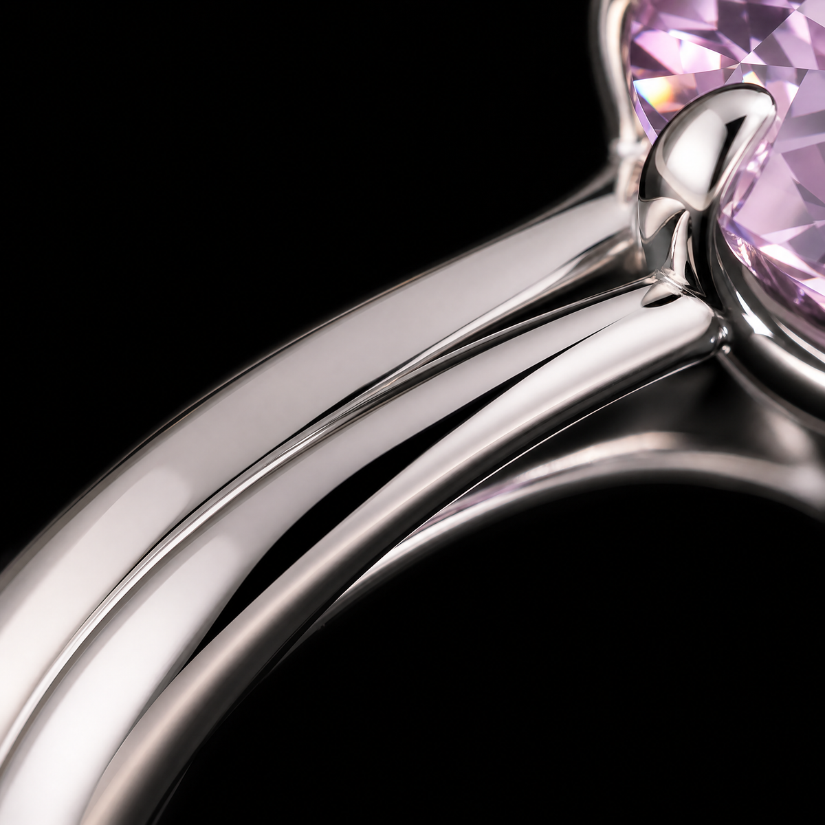 QINEANLA™ Rose Whisper — Cushion Cut Pink Ring
