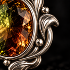 QINEANLA™ Autumn Ember — Oval Bi-Color Stud Earrings