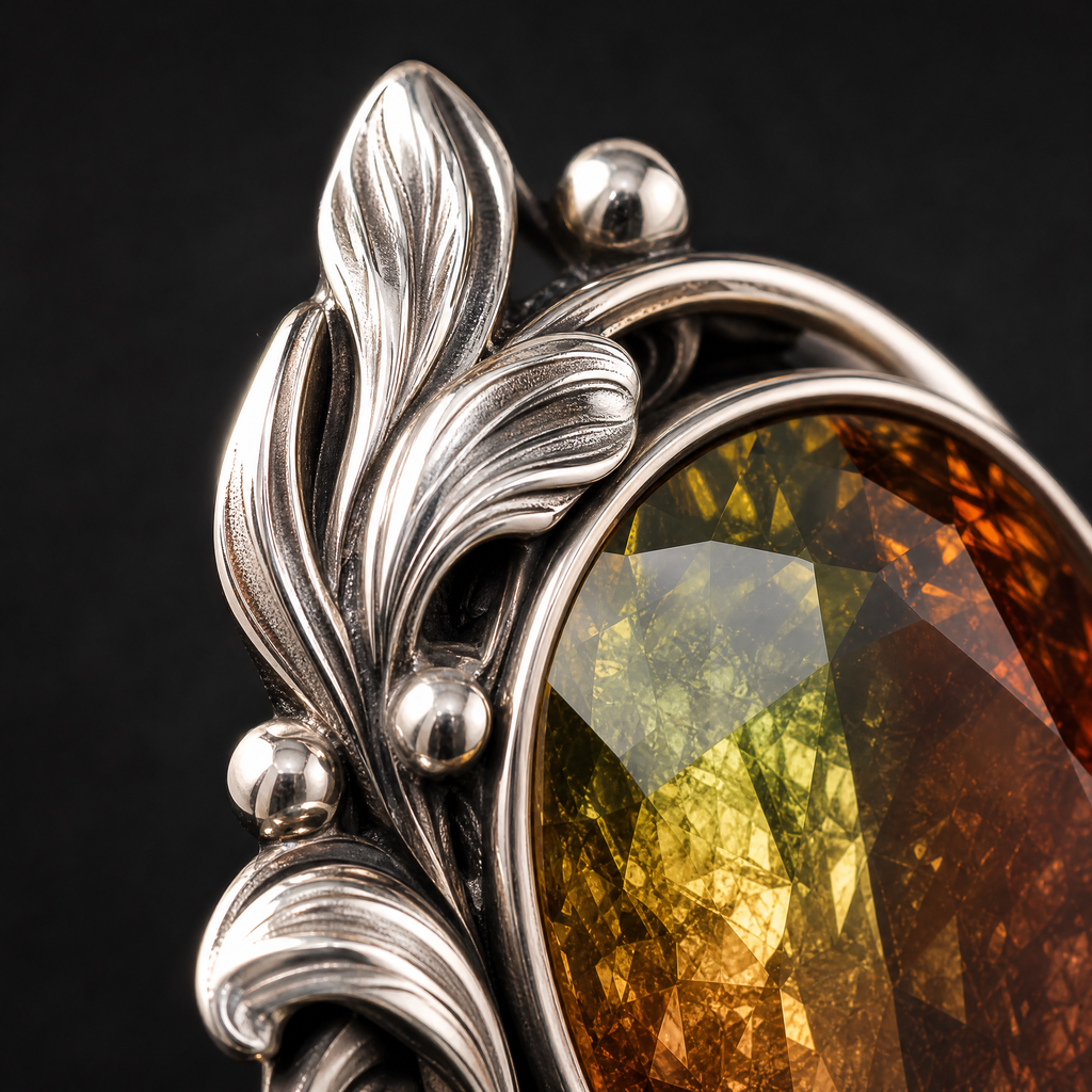 QINEANLA™ Autumn Ember — Oval Bi-Color Stud Earrings