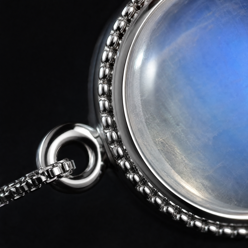 QINEANLA™ Moonlit — Moonstone Silver Bracelet