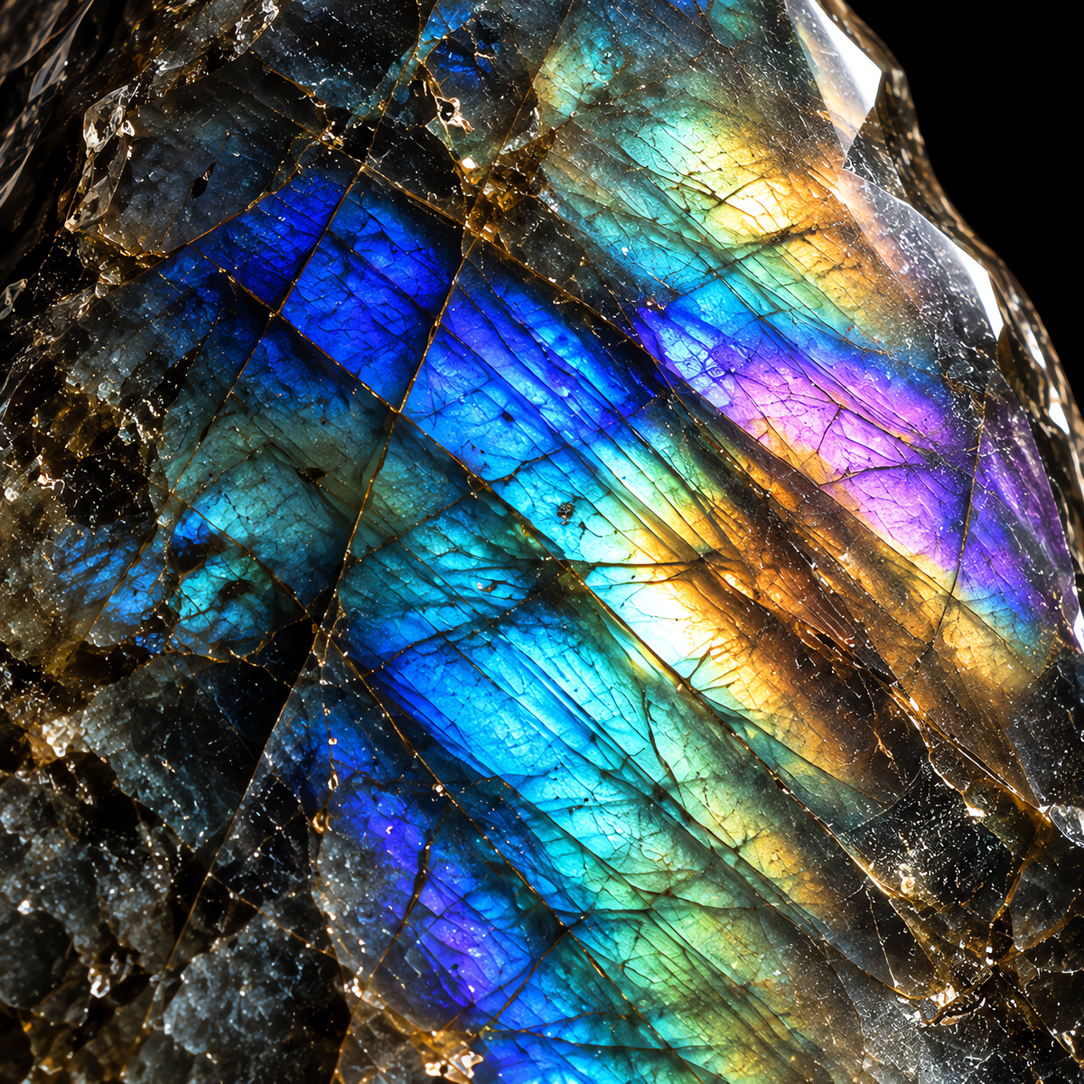 QINEANLA™ Aurora Bound — Labradorite Viking Pendant