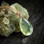 QINEANLA™ Morning Dew — Pear-Cut Green Pendant