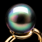 QINEANLA™ Pacific Noir — Tahitian Black Pearl Ring