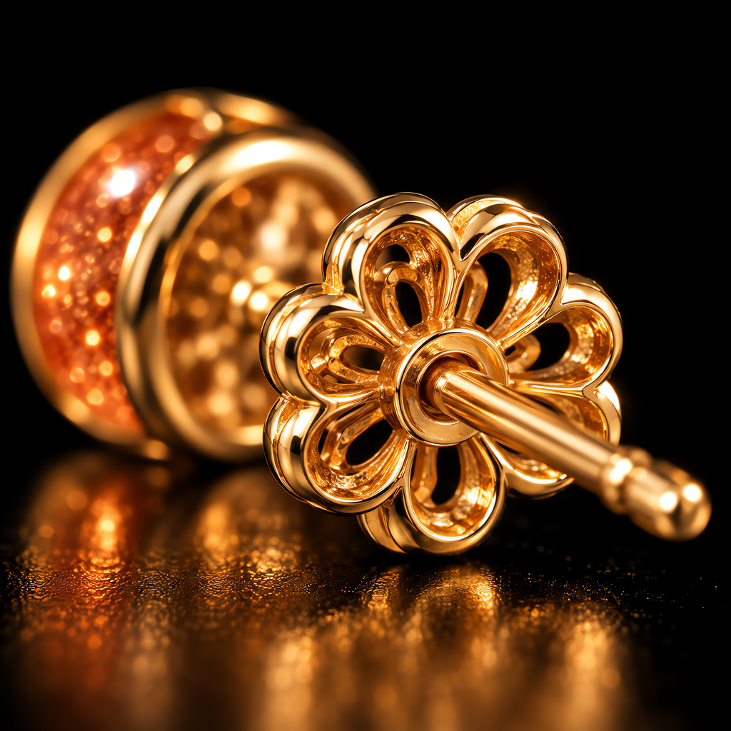 QINEANLA™ Golden Hour — Sunstone Stud Earrings