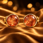 QINEANLA™ Golden Hour — Sunstone Stud Earrings