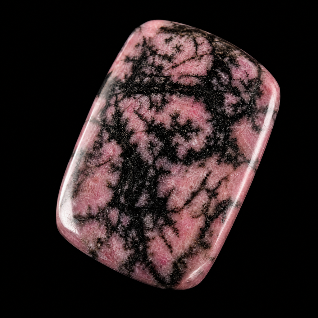 QINEANLA™ Thorn & Rose — Rhodonite Gothic Ring